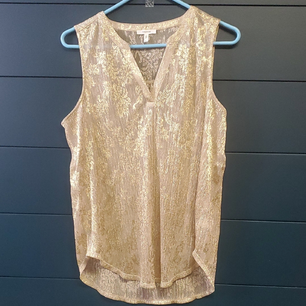 Maurices Gold Sleeveless Blouse